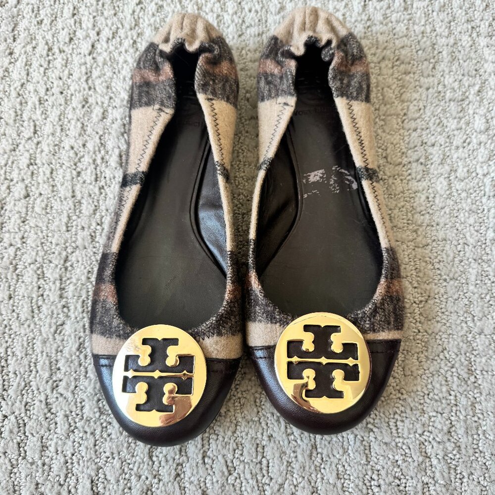 Tory Burch  Plaid Flats